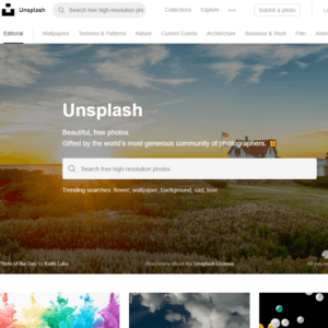 Unsplash - unsplash.com