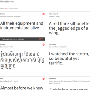 Google Fonts - fonts.google.com