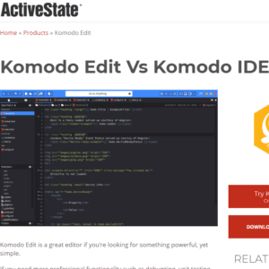 Komodo Edit - activestate.comproductskomodo-edit