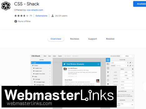 CSS - Shack - chrome.google.comwebstoredetailcss-shackgeiccgjkigajaicecnhdokggninehdlp