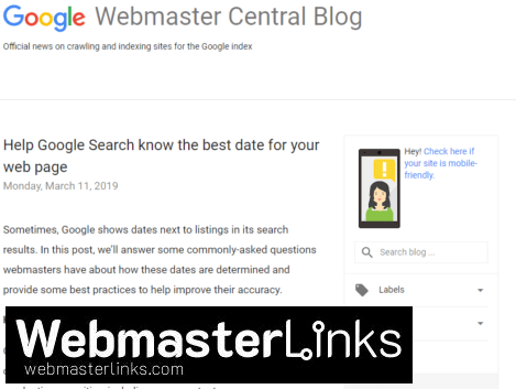 Google Webmaster Blog - webmasters.googleblog.com